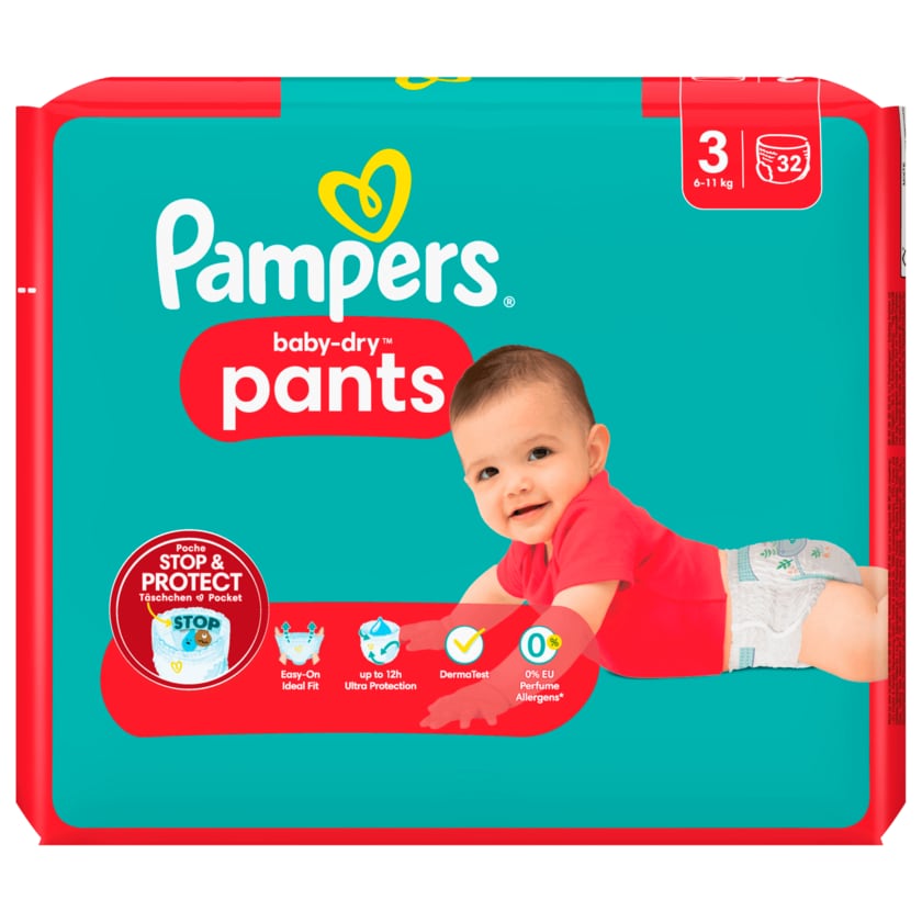 Pampers Baby Dry Pants Gr.3 6-11kg 32 Stück